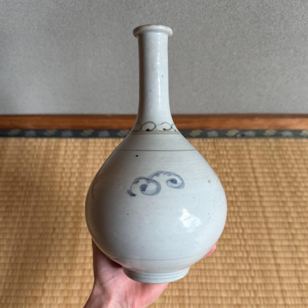 仙台藩 切込焼 染付 徳利 江戸時代 古伊万里 古砥部 古美術 骨董 民藝 民窯