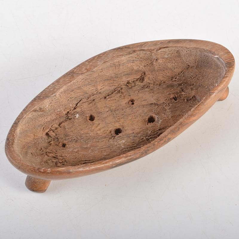 天然石　鑑賞石　菊花石　置物　重さ約614g　唐木台付　C　R7284