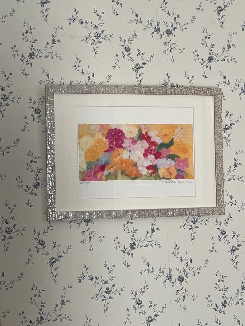 新品額入り版画　ジニー・キム　証明書付限定ジクレー　直筆サイン、EDあり