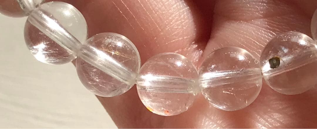 ブラジル　セラデカブラル産　レムリアンシードクリスタル　ブレスレット　７mm