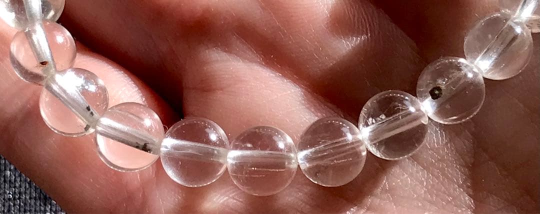 ブラジル　セラデカブラル産　レムリアンシードクリスタル　ブレスレット　７mm