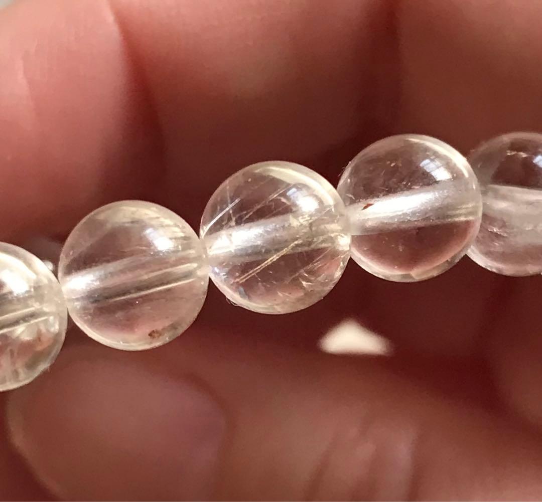 ブラジル　セラデカブラル産　レムリアンシードクリスタル　ブレスレット　７mm