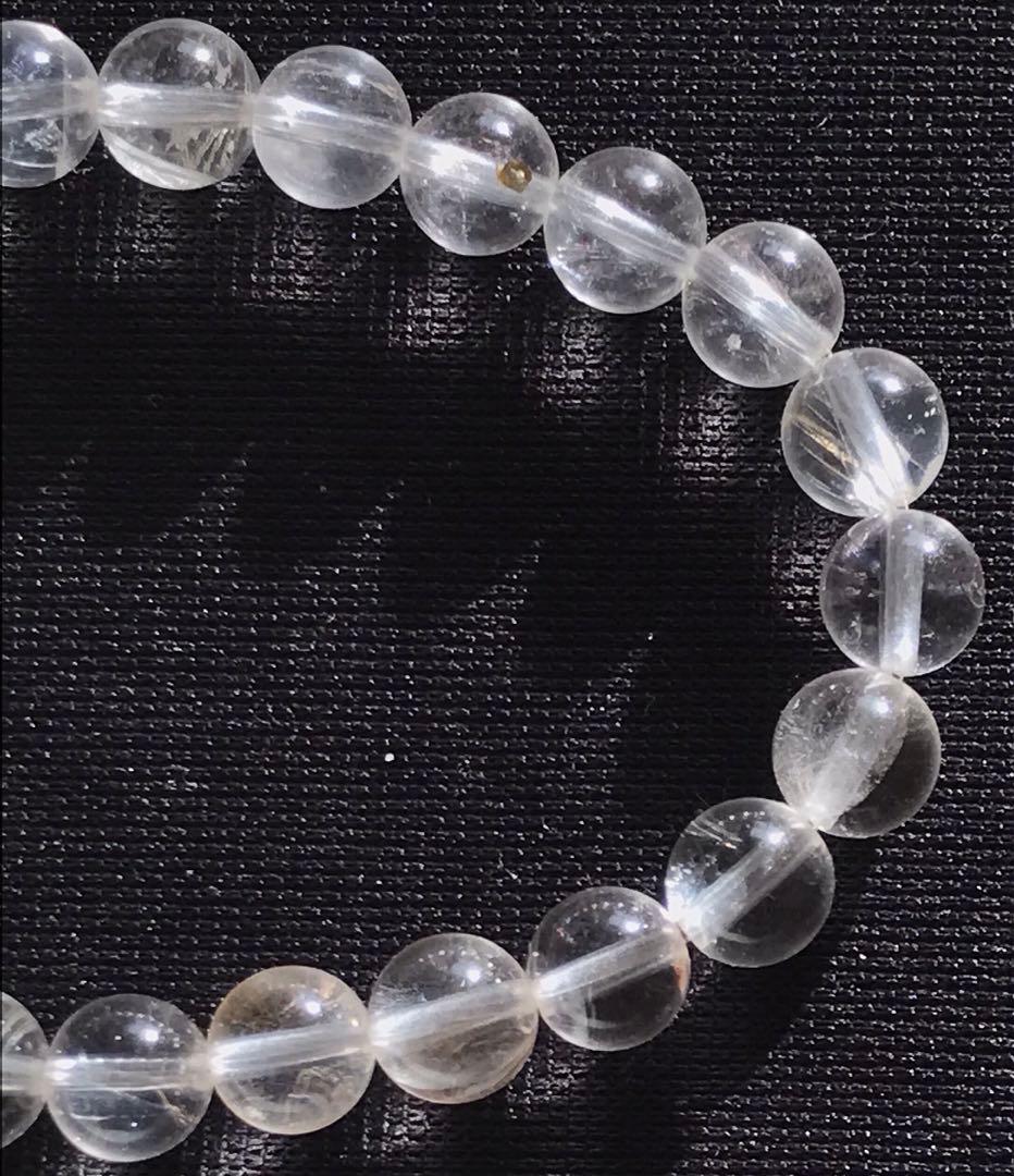 ブラジル　セラデカブラル産　レムリアンシードクリスタル　ブレスレット　７mm