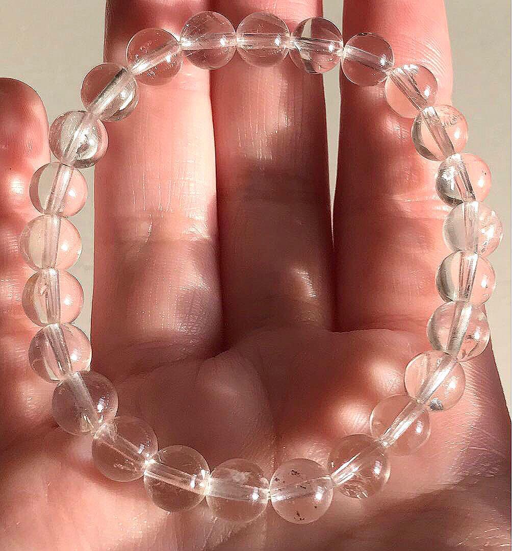 ブラジル　セラデカブラル産　レムリアンシードクリスタル　ブレスレット　７mm