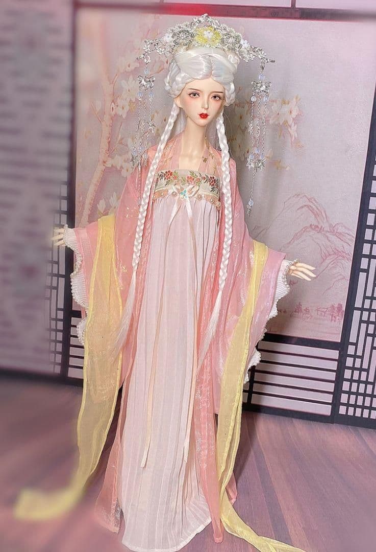 R07　BJD 1/3 ドール 衣装 中華風 古風 漢服 4セット ハンドメイド