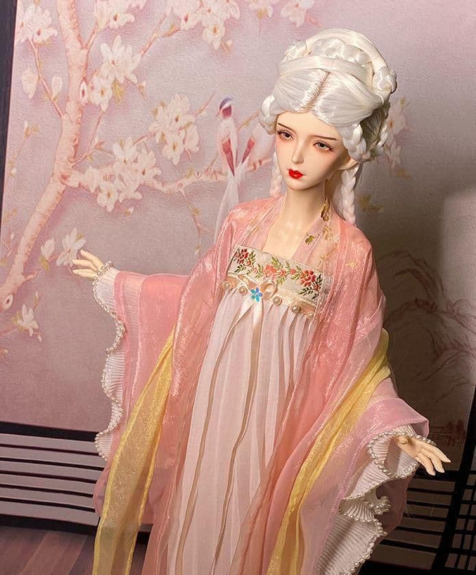 R07　BJD 1/3 ドール 衣装 中華風 古風 漢服 4セット ハンドメイド