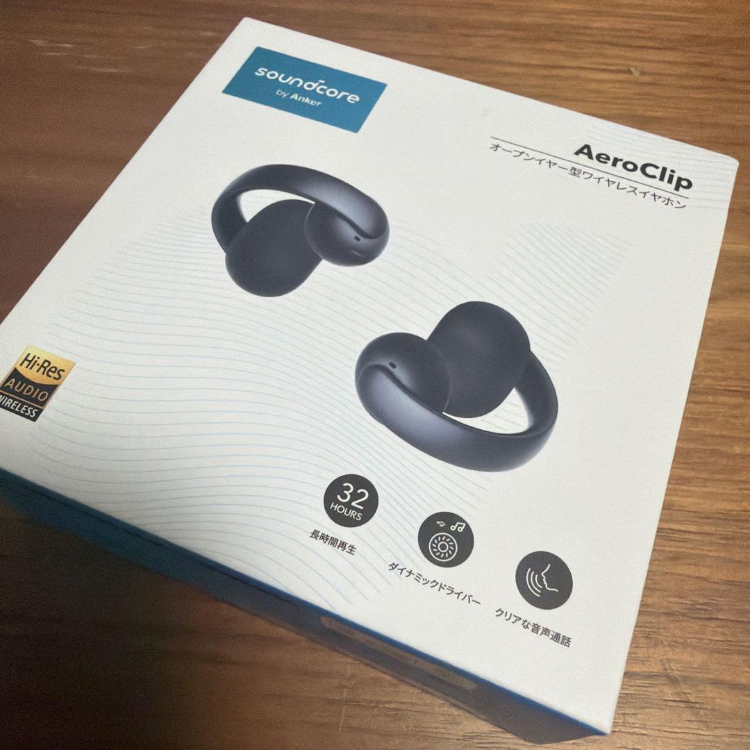 Anker soundcore AeroClip ワイヤレスイヤホン
