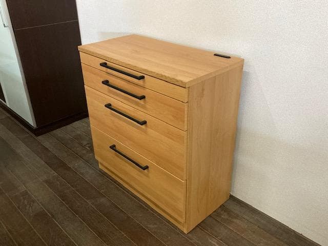 カウンター　キッチン　国産　レンジ台　収納　ナチュラル　新品