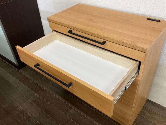 カウンター　キッチン　国産　レンジ台　収納　ナチュラル　新品