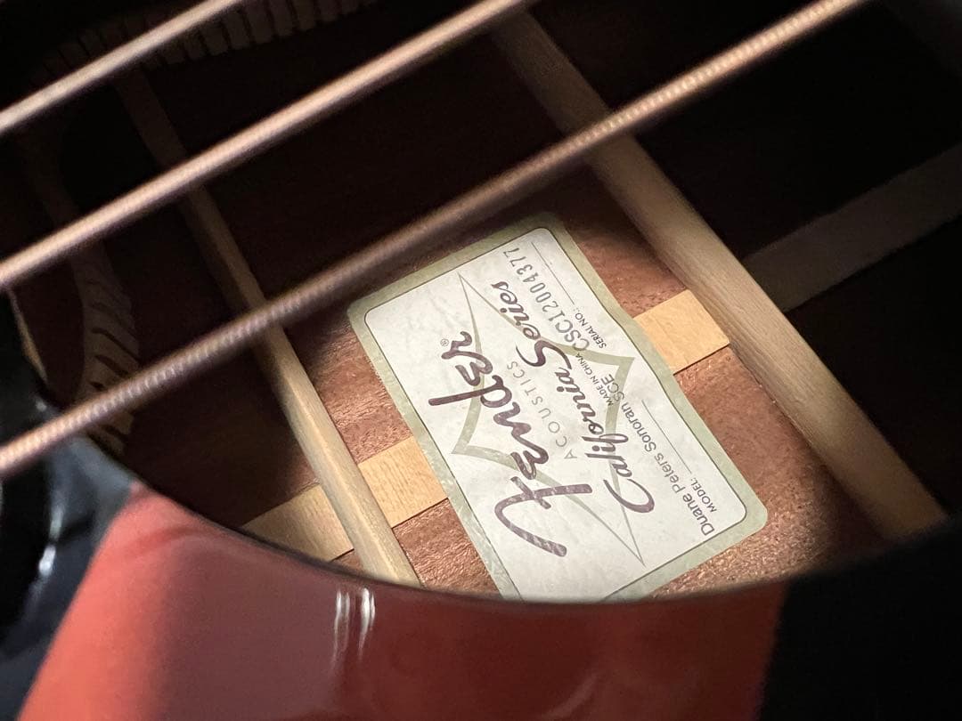 アコースティックギター　Fender