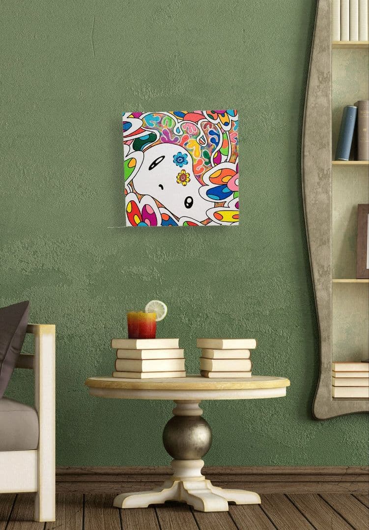 ★鈴木哲也★S4(333×333mm)アクリル原画1点物★送料無料#133