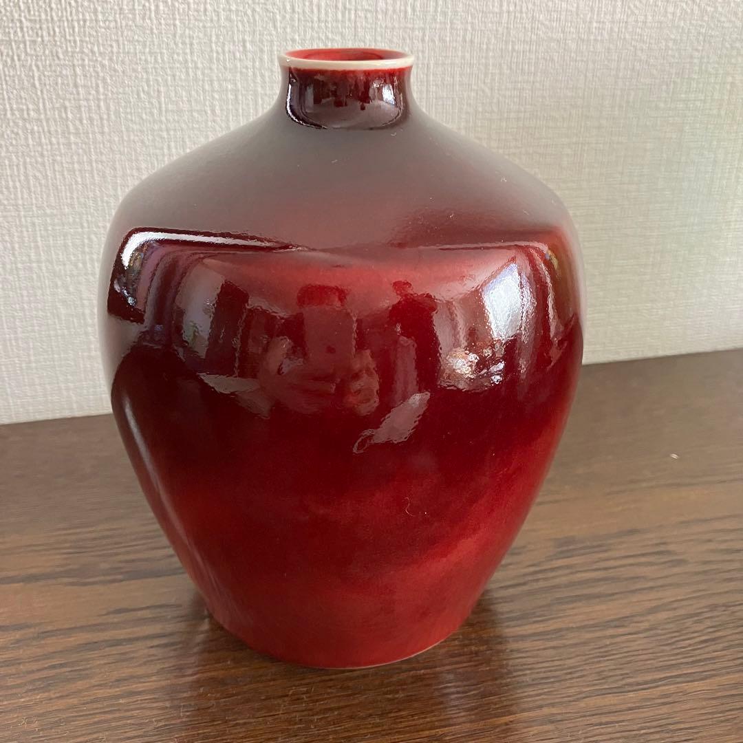 ビングオグレンタール　深紅　赤　花瓶