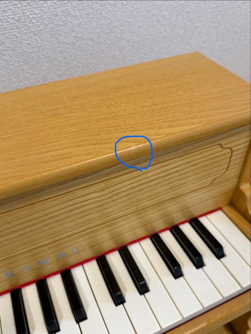 希少 カワイ 木製 ミニピアノ ナチュラルウッド
