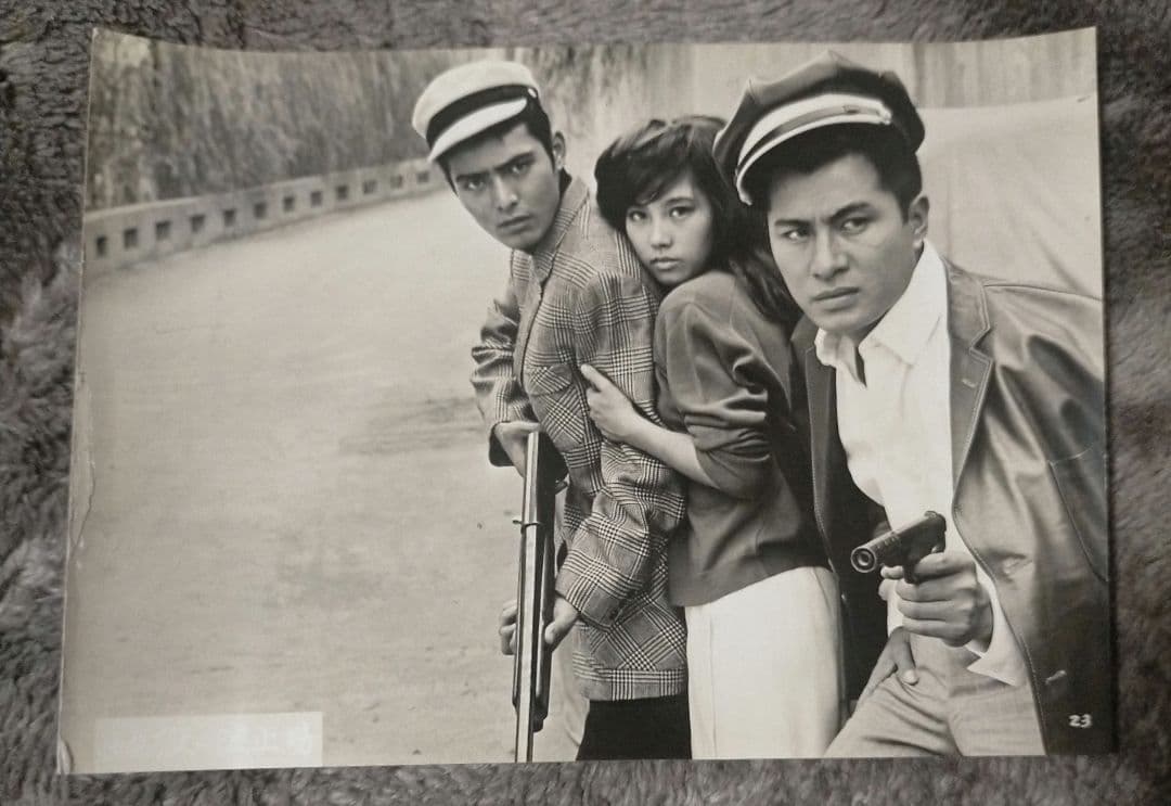 ※半額条件あり【梅宮辰夫主演映画スチール写真９枚_貴重】夜の牝犬 地獄の波止場