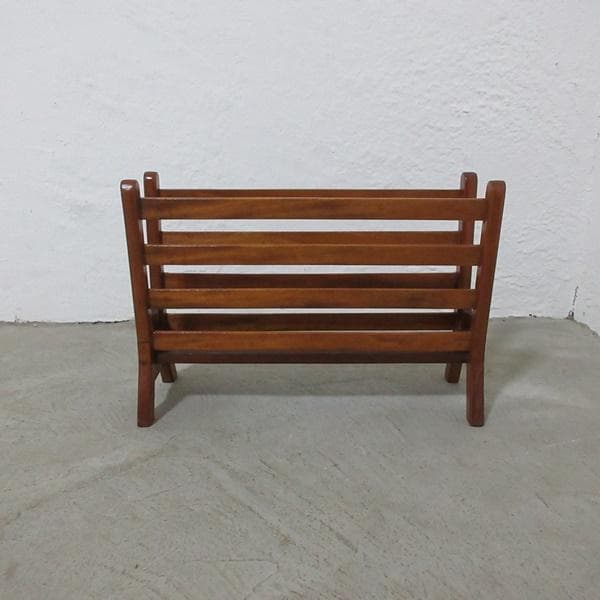 イギリス ビンテージ 家具 マガジンラック 雑誌入れ 新聞入れ 英国 6179e