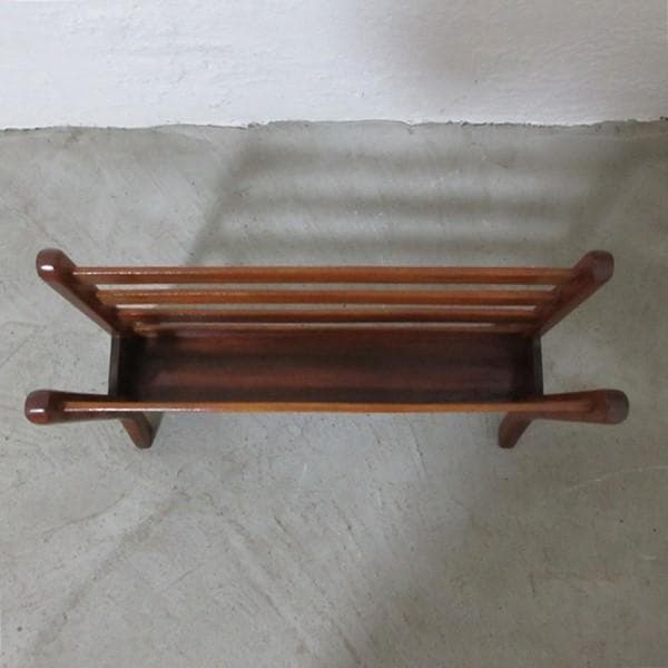 イギリス ビンテージ 家具 マガジンラック 雑誌入れ 新聞入れ 英国 6179e