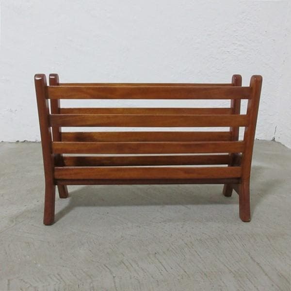 イギリス ビンテージ 家具 マガジンラック 雑誌入れ 新聞入れ 英国 6179e