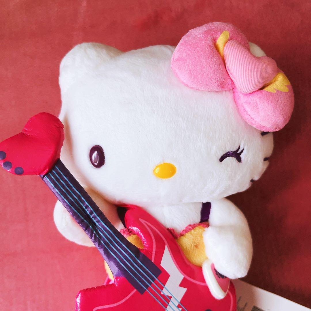希少レア　ハローキティ　USA ぬいぐるみ　ギター　2006 サンリオ　レトロ