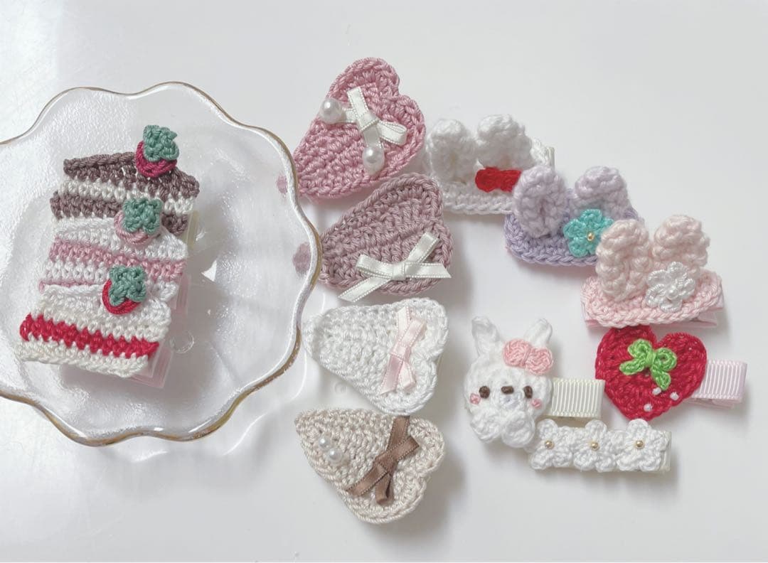 ハンドメイドベビーヘアクリップ  ヘアクリップ  きょん様