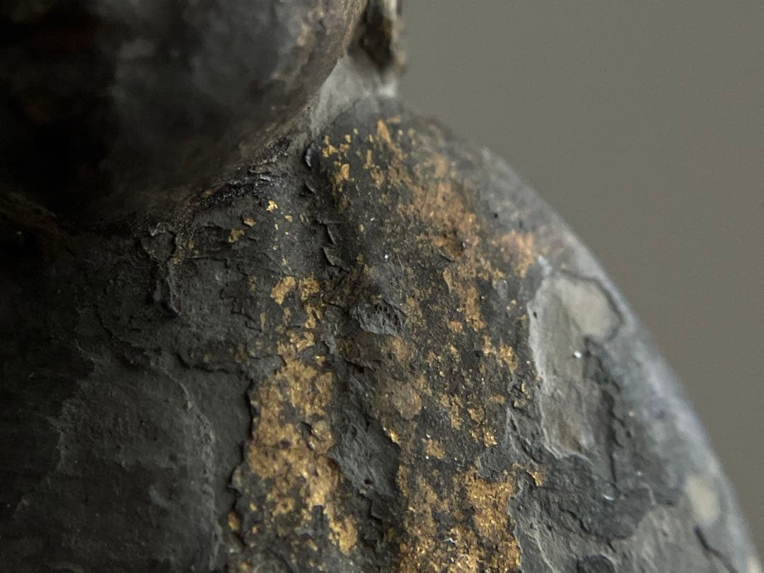 【静寂 古い木彫地蔵菩薩立像 約12㎝ 江戸初期〜中期頃】骨董仏像古美術民間信仰