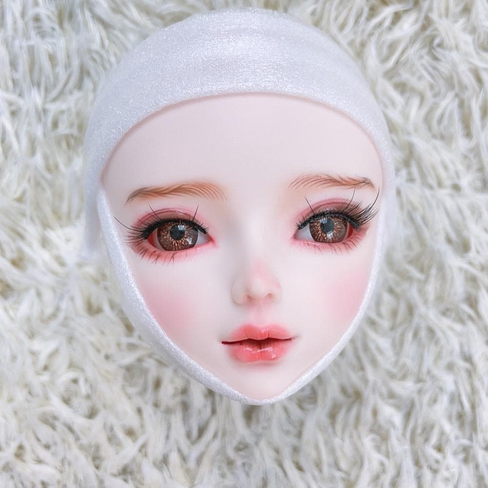 1/3ドール ヘッド カスタムヘッド 球体関節人形 MJD メイク済 ホワイト肌