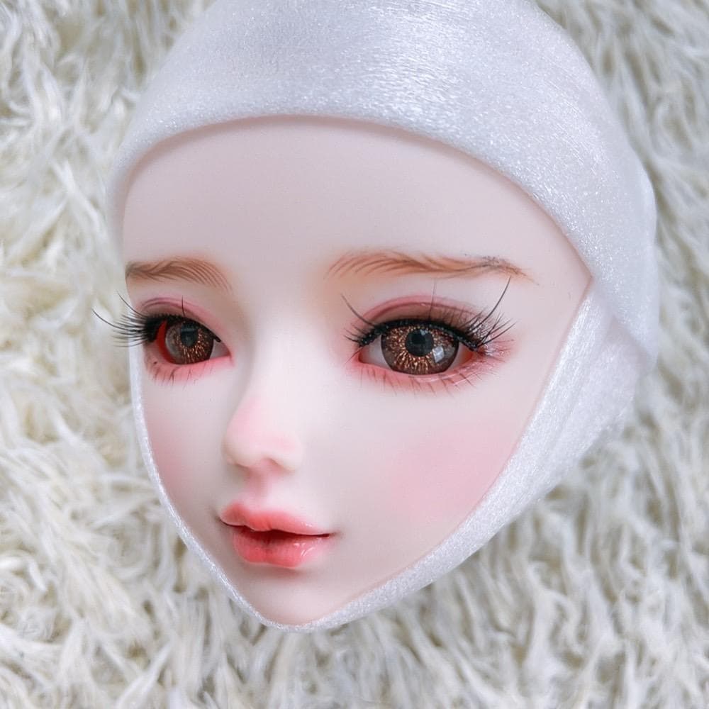 1/3ドール ヘッド カスタムヘッド 球体関節人形 MJD メイク済 ホワイト肌