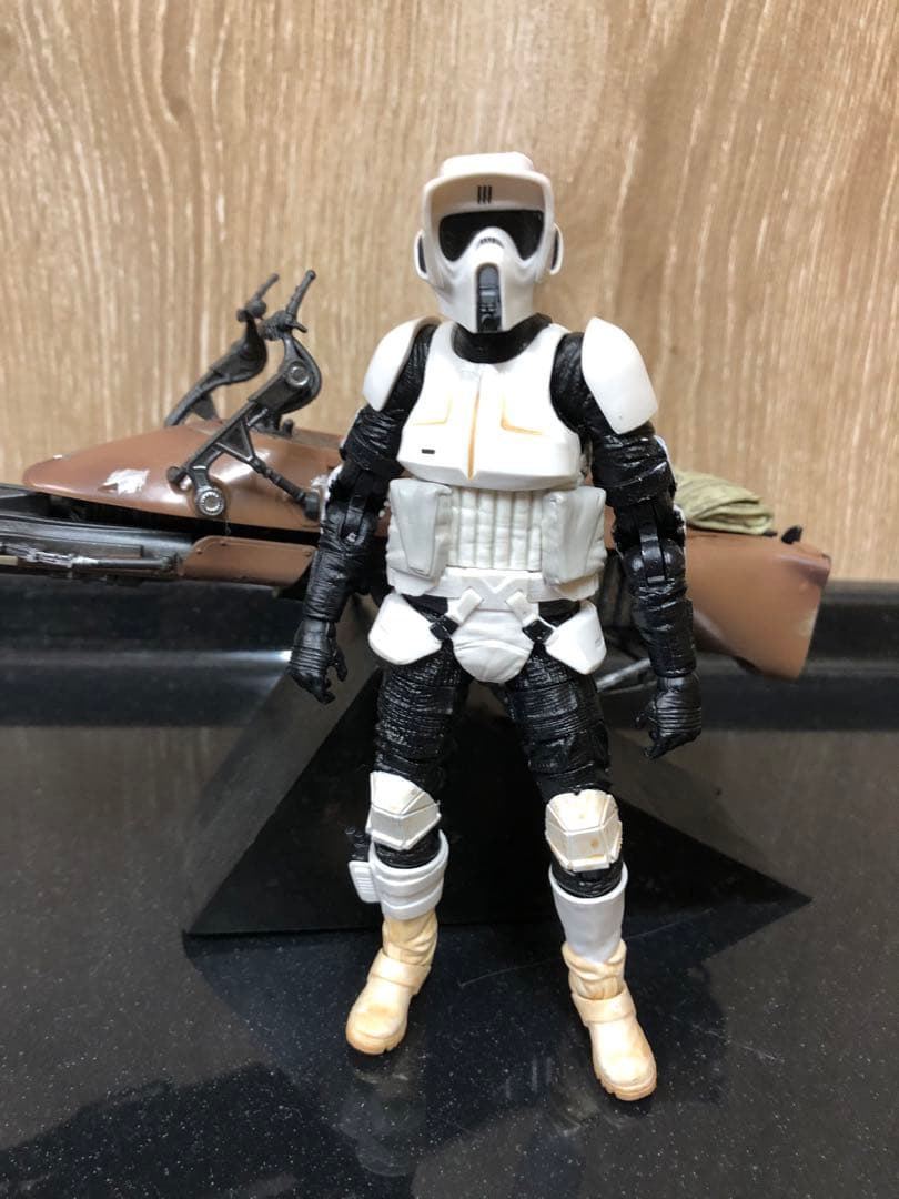 SWブラックシリーズ6インチ フィギュア スカウトトルーパー スピーダーバイク