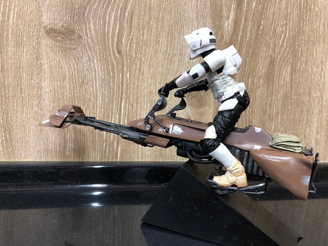 SWブラックシリーズ6インチ フィギュア スカウトトルーパー スピーダーバイク