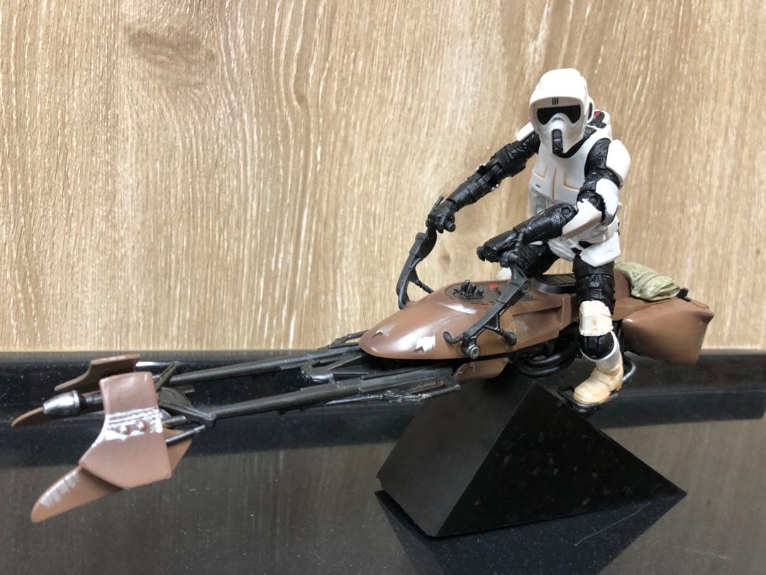 SWブラックシリーズ6インチ フィギュア スカウトトルーパー スピーダーバイク