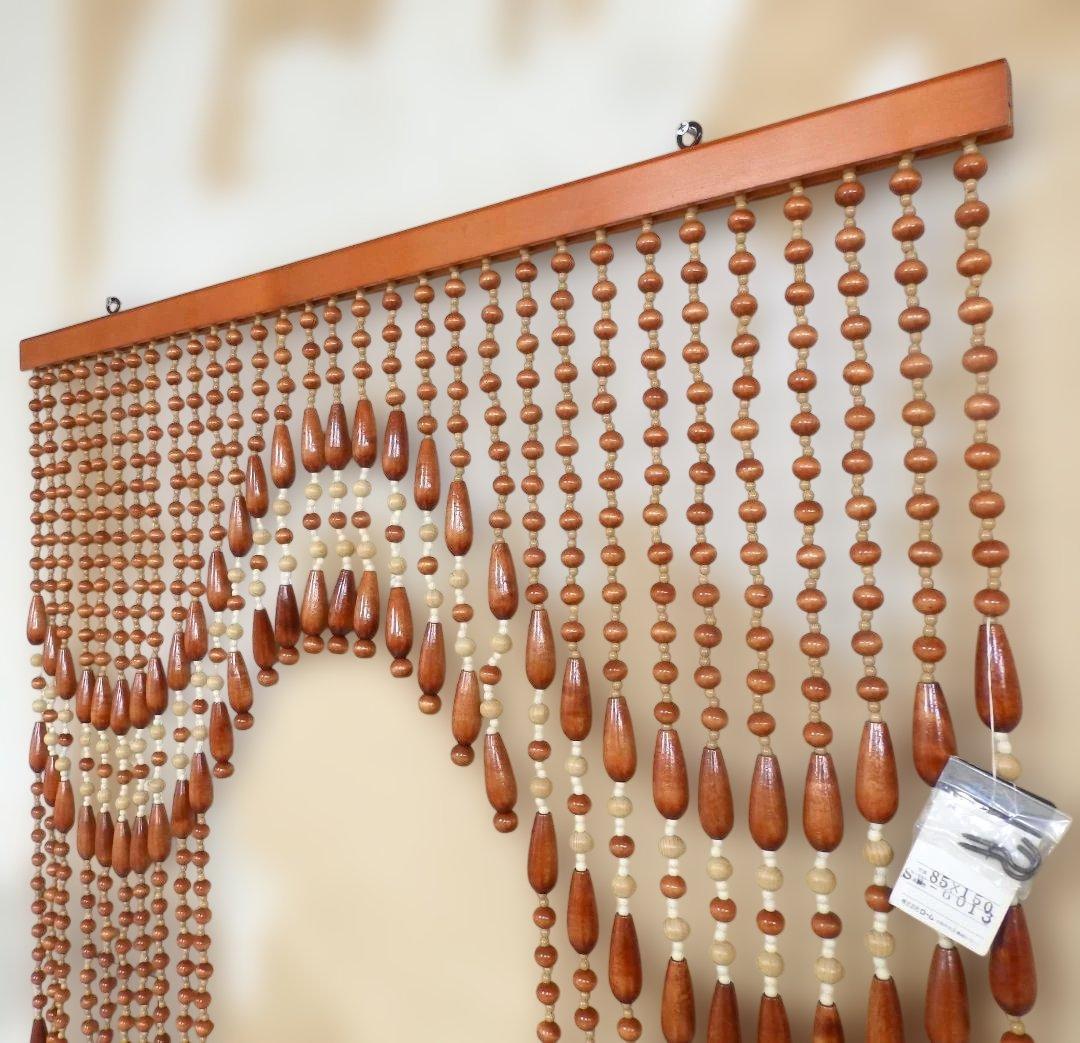 ROＡM 波型デザイン のれん 昭和 レトロ 昭和レトロ 玉のれん レトロ雑貨