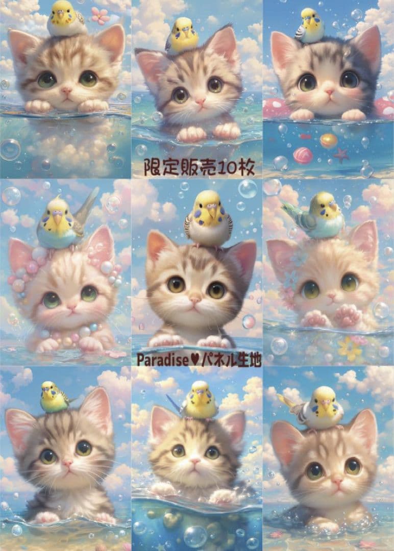 インコちゃんデザイン パネルサンプル ❀ハンドメイド❀ 予約ページ　1