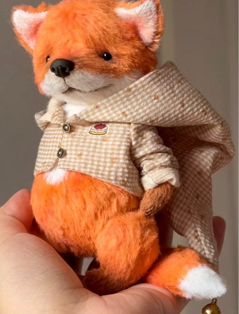 かっこいい魔法使いキツネさん アーティストベア 海外作家様 ハンドメイド
