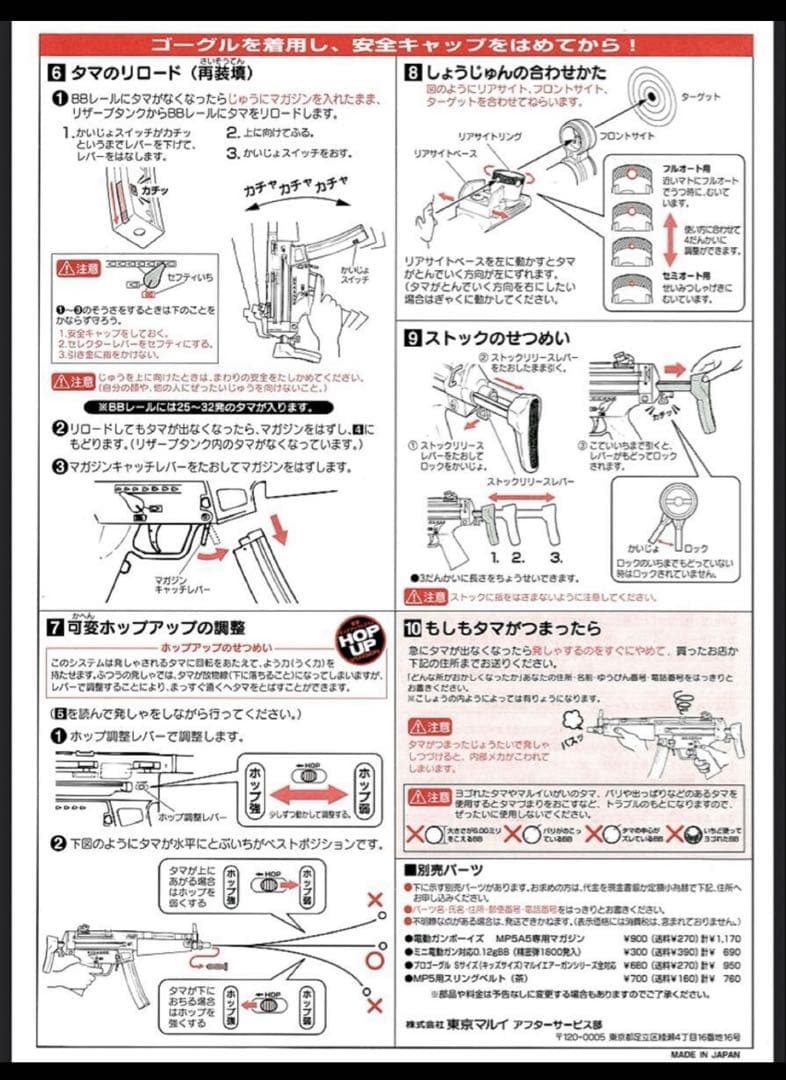 美品　東京マルイ カスタム品　H&K MP5A5 電動ガン　トレーサー　発光弾