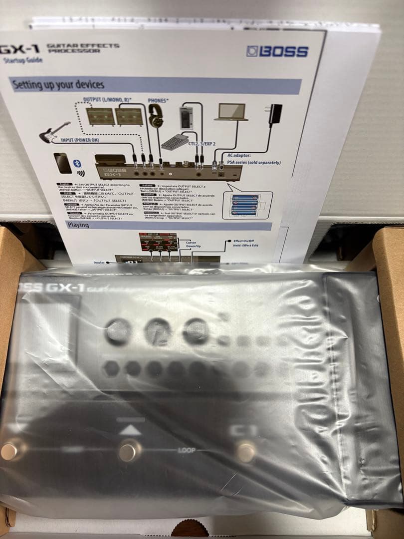 新品未使用　BOSS GX-1 マルチエフェクター純正アダプター セット