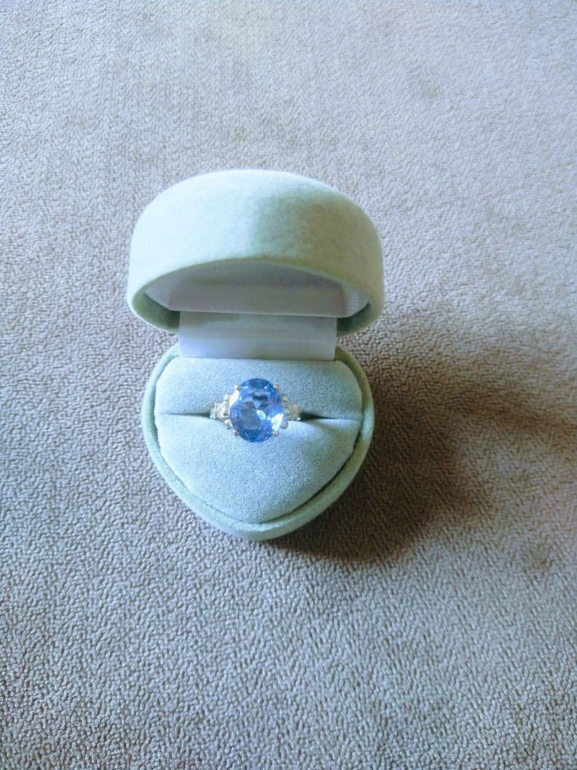 【超美品★】アクアマリン　リング