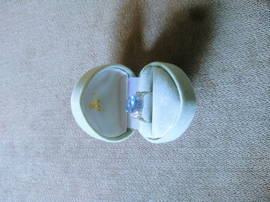 【超美品★】アクアマリン　リング