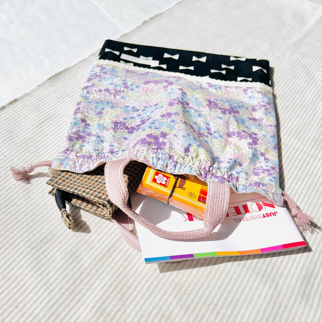 入園入学バッグ3セット⭐︎パステルカラー×リボン柄