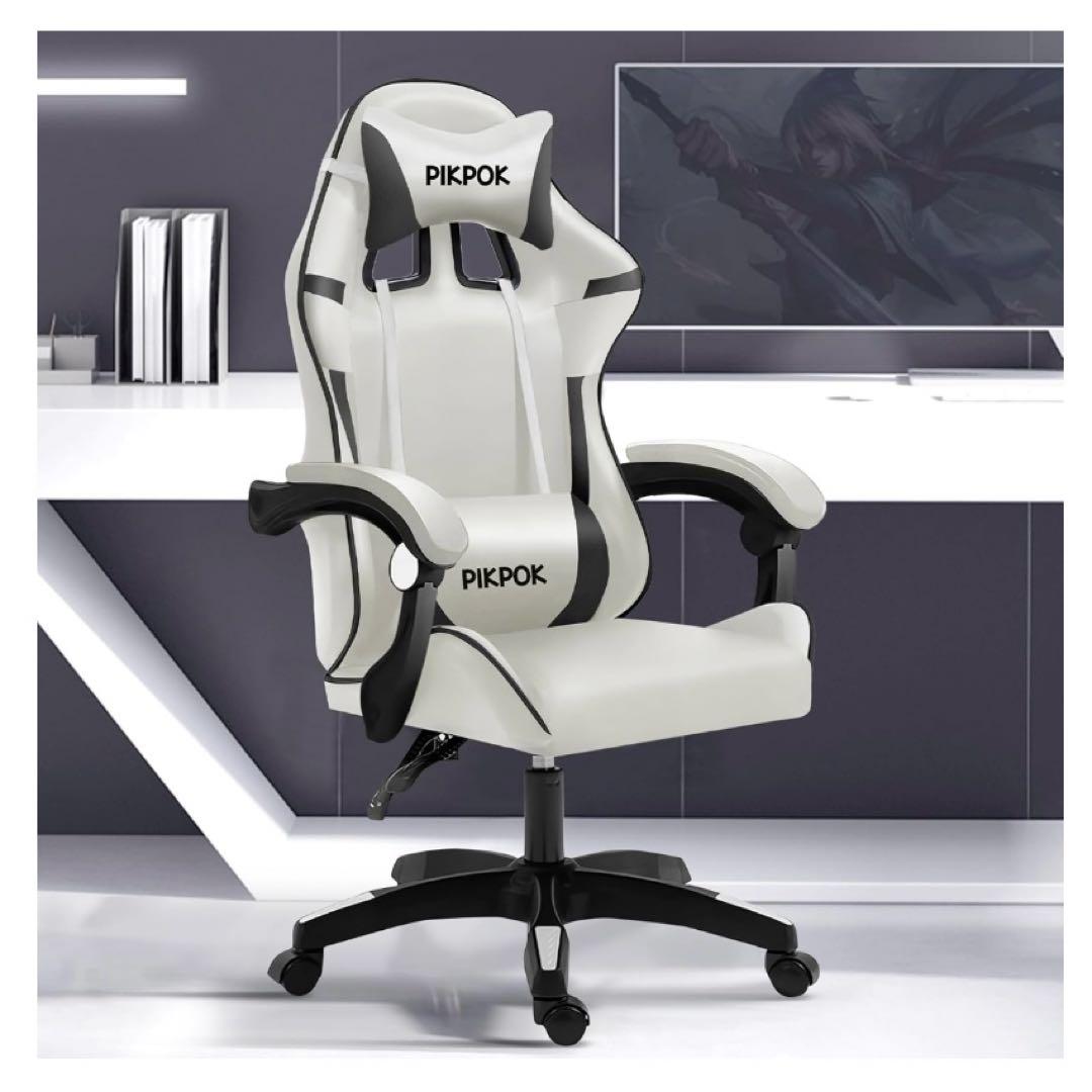 【新品】ゲーミングチェア pcチェア 椅子　ひじ掛け付き