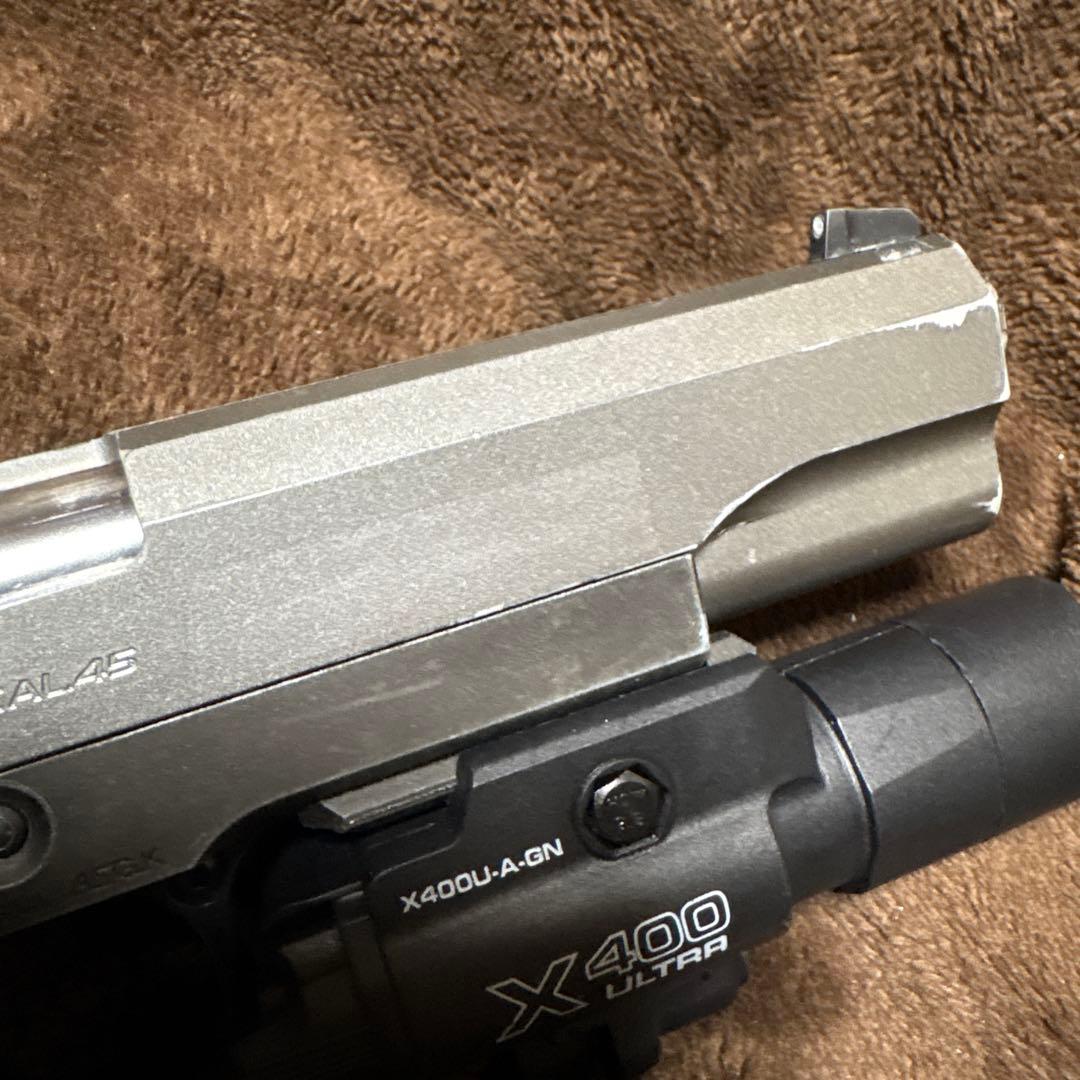 喜*一様 東京マルイ ガスブロ ハイキャパ 5.1 ステンレスモデル 外装カスタ