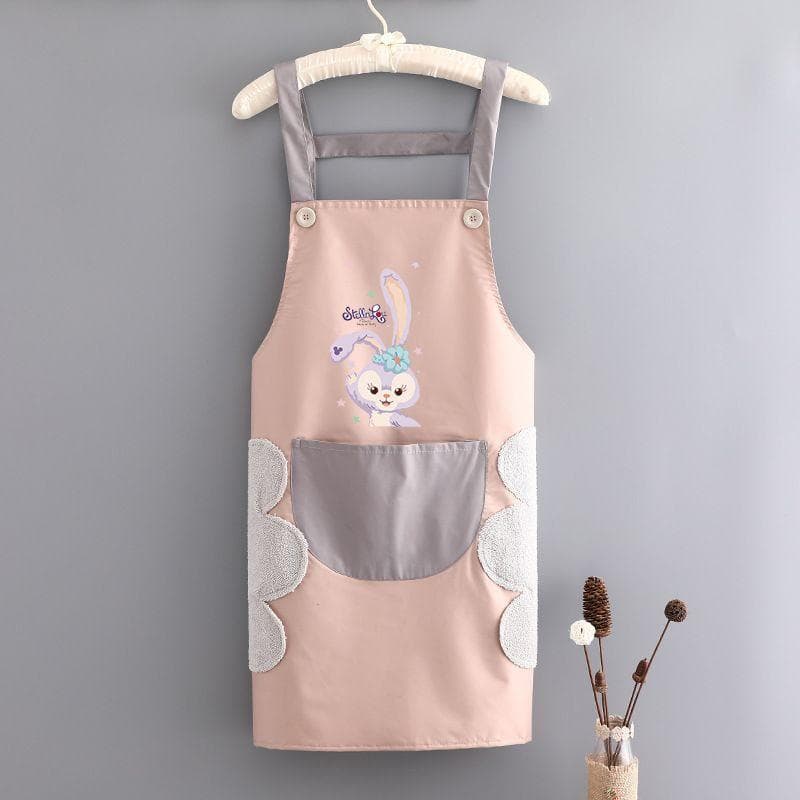 薄手エプロン 夏用 家庭用 可愛いデザイン 防水 防油 ユニセックス