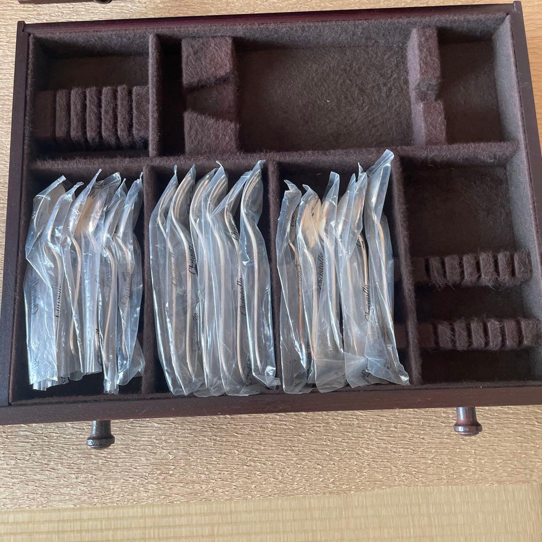 Christofle カトラリー　4段引出しセット　ミモザ