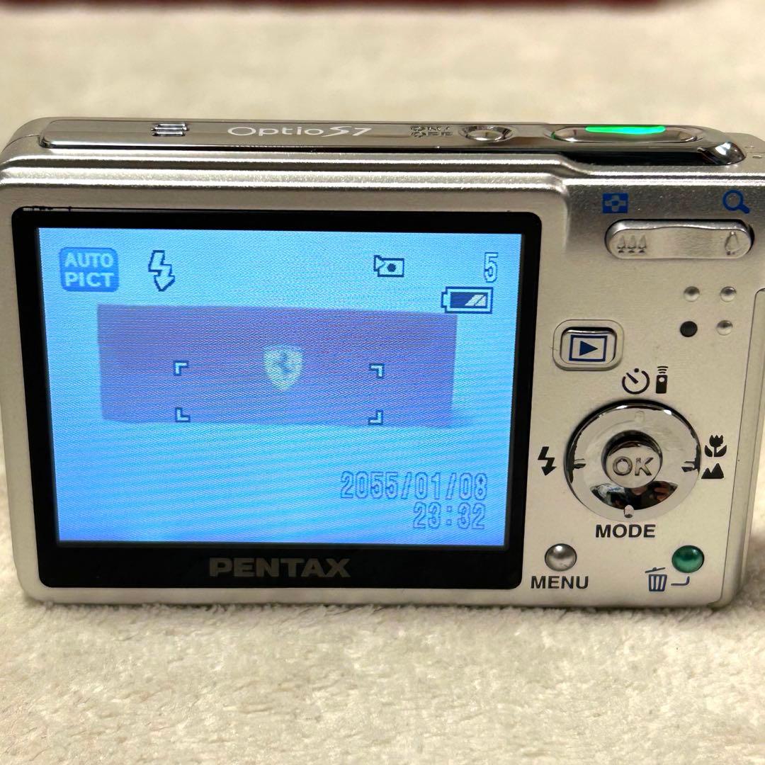 【美品 動作確認済 付属品完品】PENTAX ペンタックス OptioS7 Sv