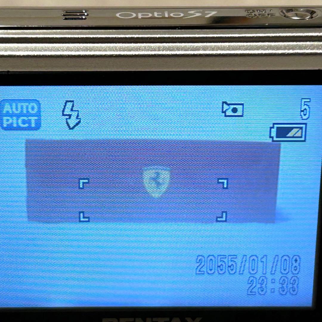 【美品 動作確認済 付属品完品】PENTAX ペンタックス OptioS7 Sv