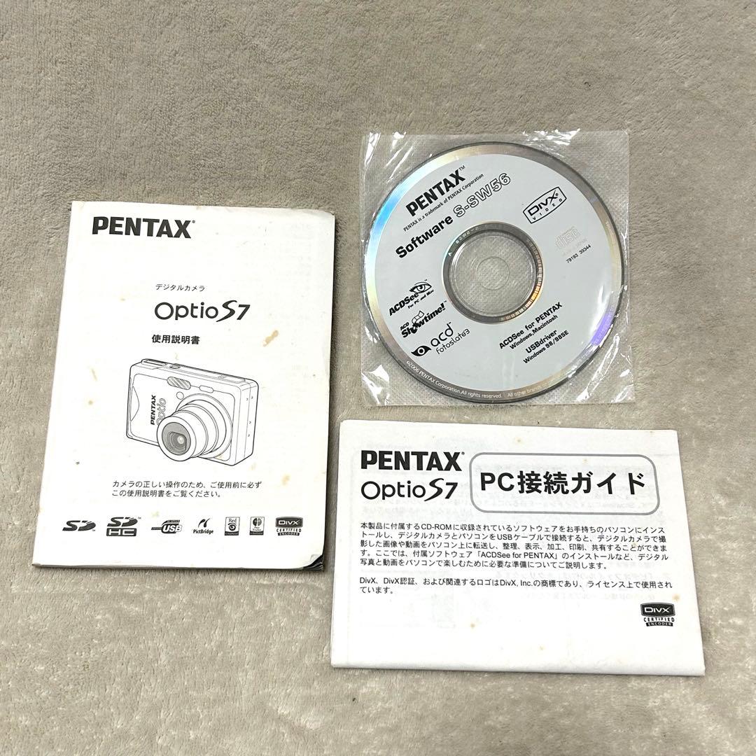 【美品 動作確認済 付属品完品】PENTAX ペンタックス OptioS7 Sv