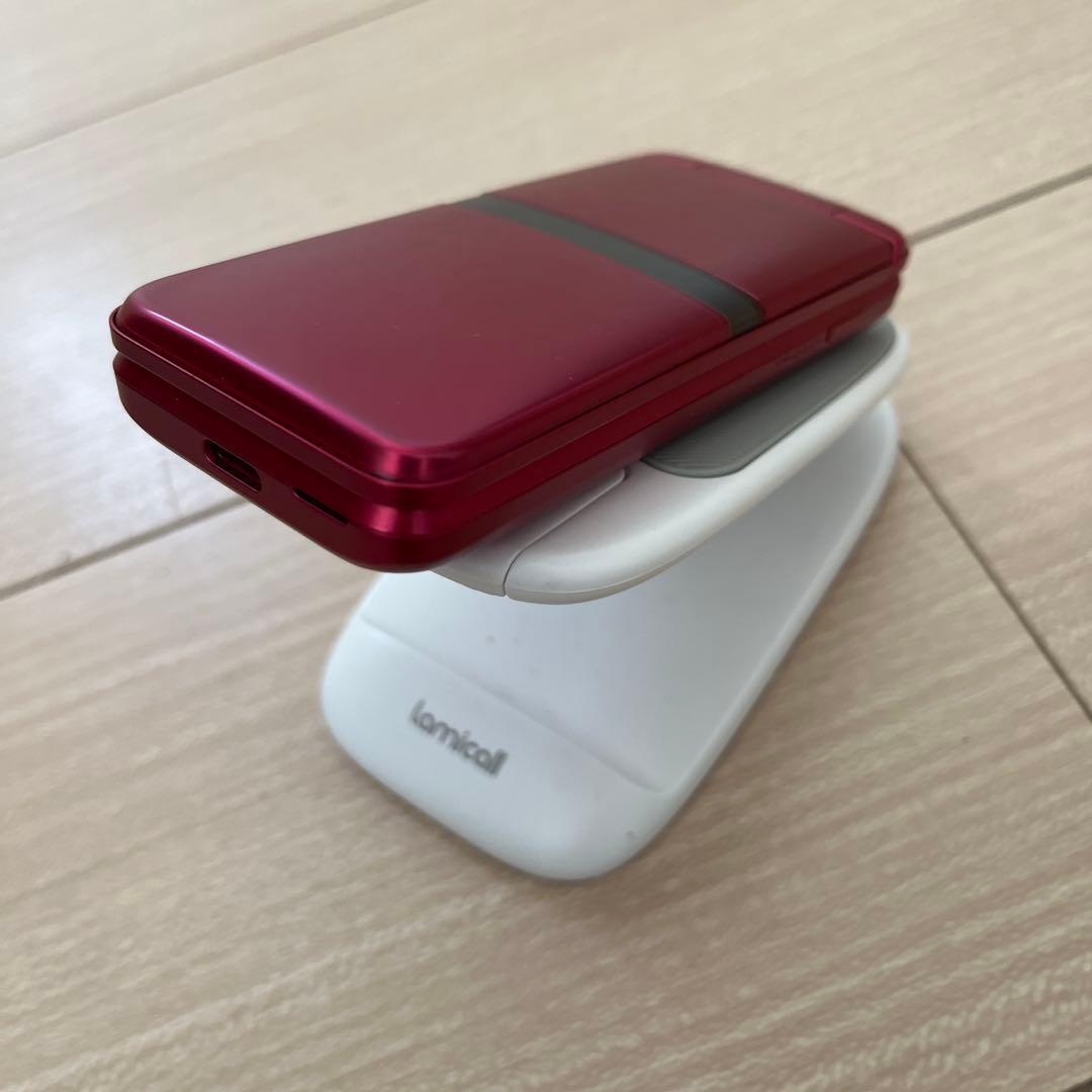 【美品】docomo DIGNO KY-42C 折りたたみ式 レッド 本体