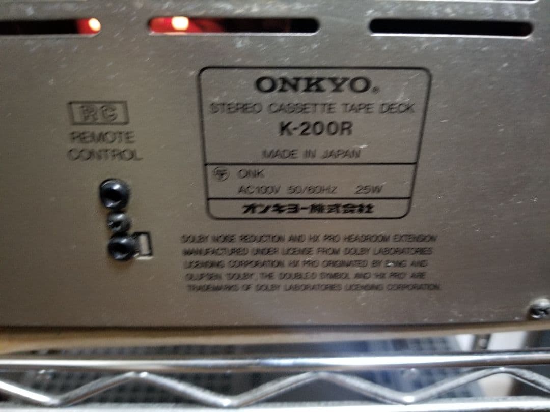 ONKYO K-200R Liverpool カセットデッキ