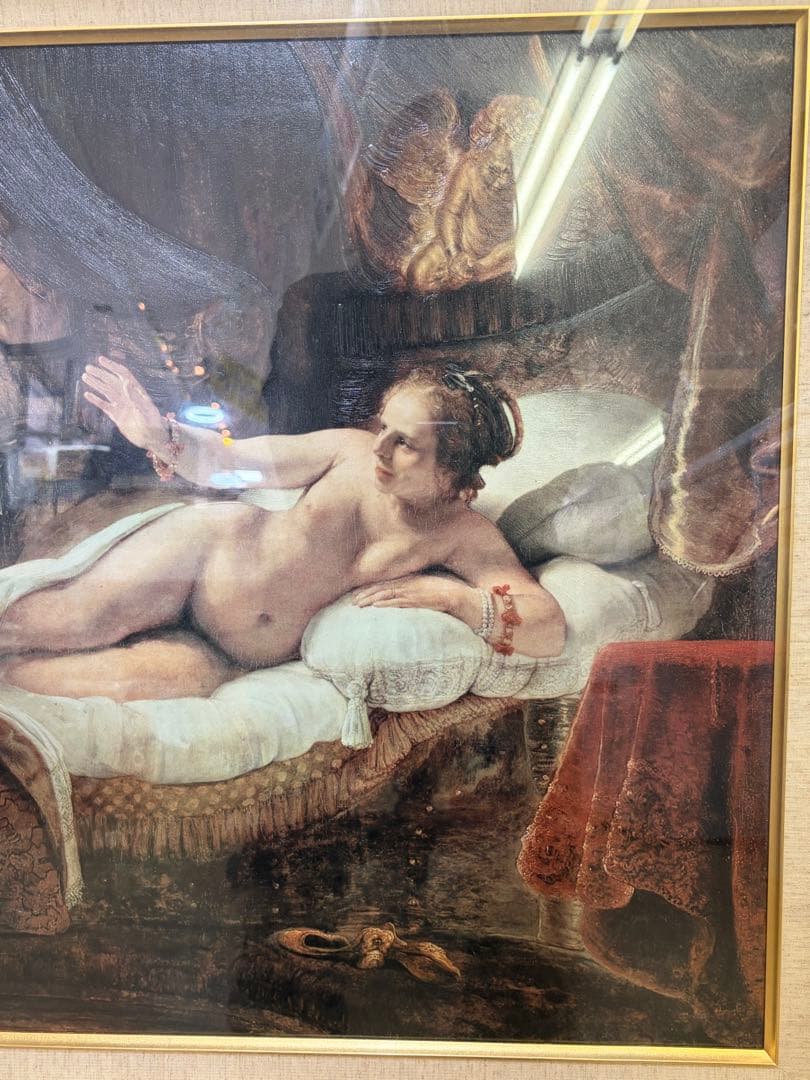 世界の複製名画 レンブラント ダナエ 絵画