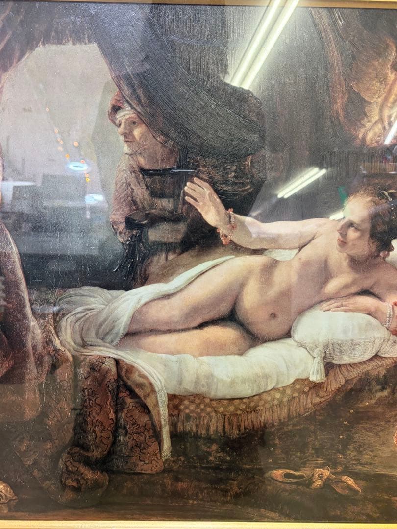 世界の複製名画 レンブラント ダナエ 絵画