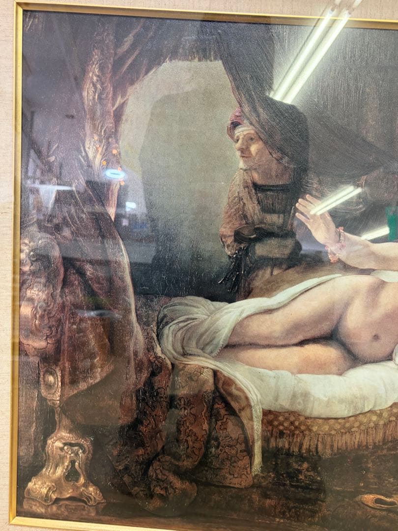 世界の複製名画 レンブラント ダナエ 絵画