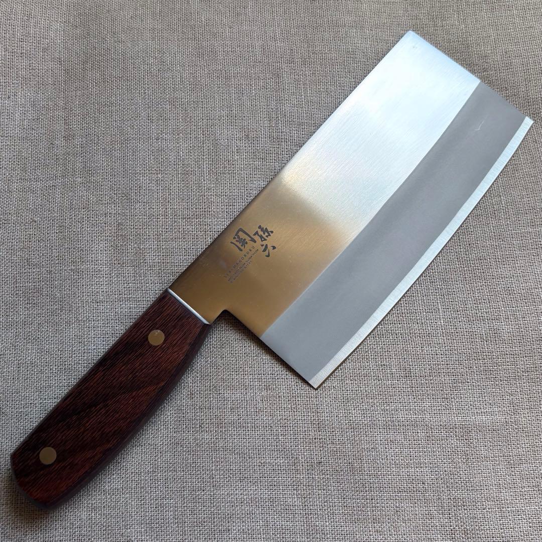 新品 貝印 関孫六 中華包丁 175mm